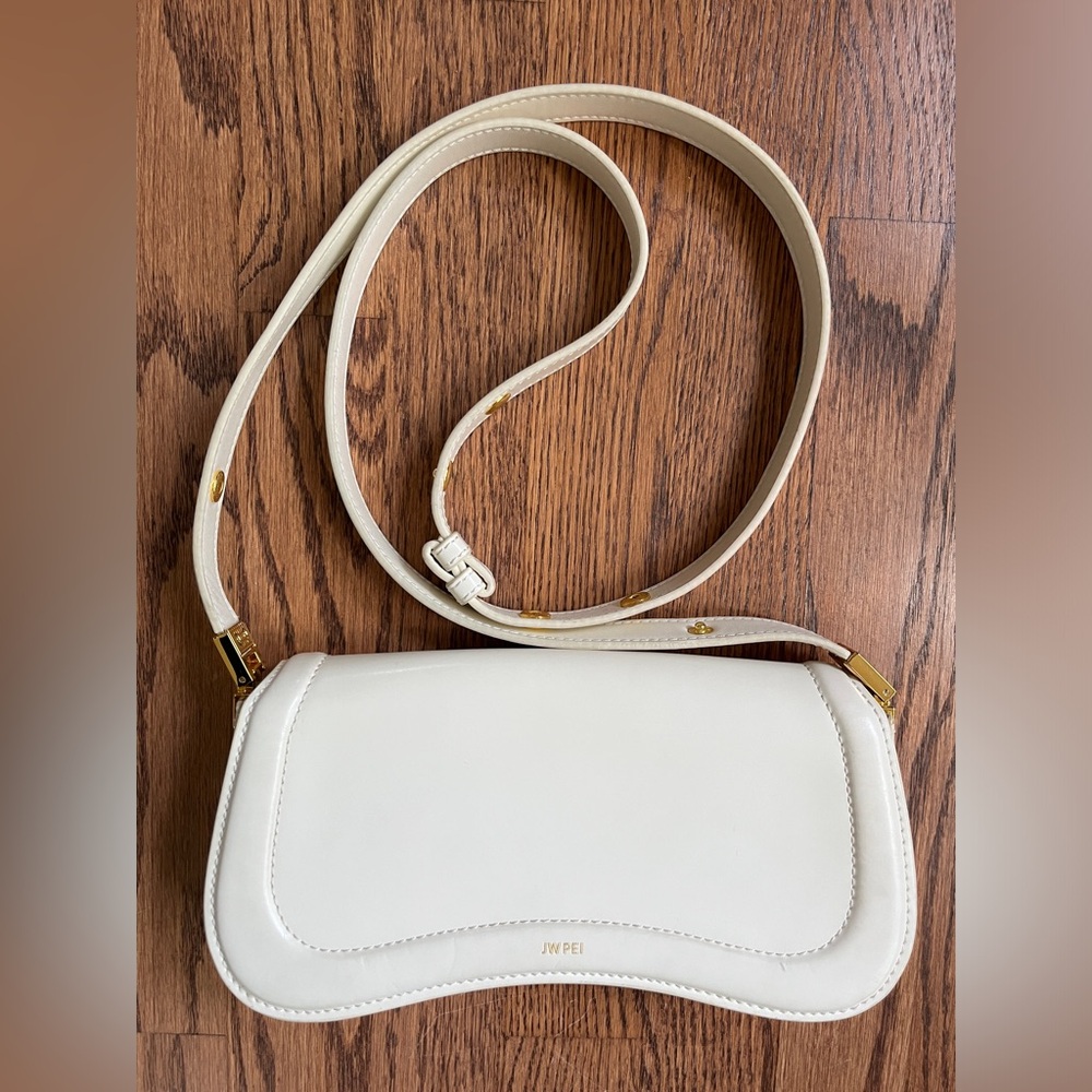JW Pei Joy Vegan Leather Shoulder/Crossbody Bag - Off-White